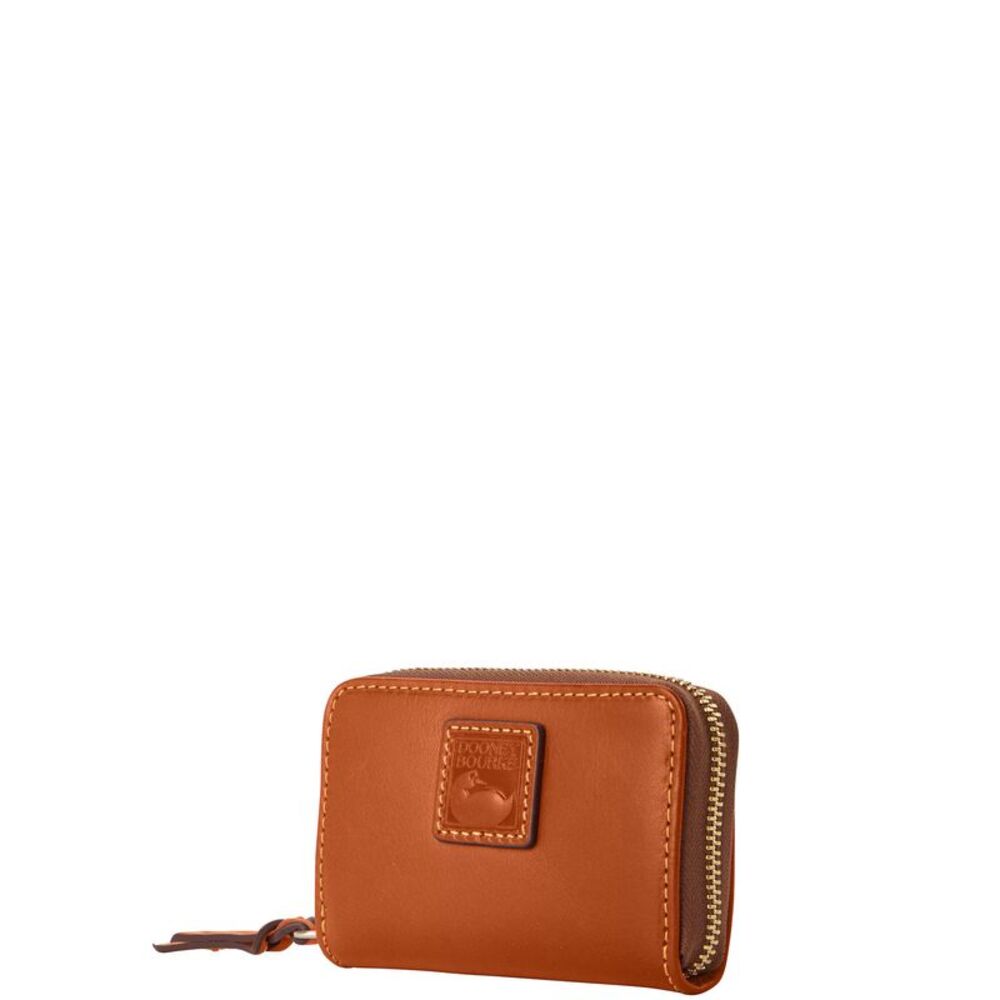 Dooney & Bourke Florentine Large Zip Around Credit Card Case - Natural - Picture 2 of 3